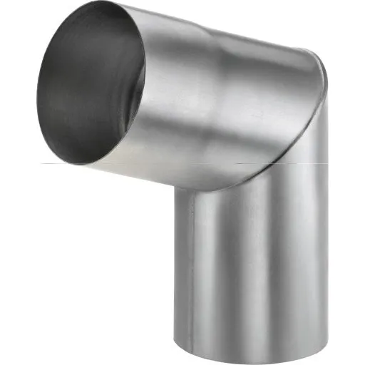 VMzinc knærør, indvendig samling, 70°, Ø76 mm, zink