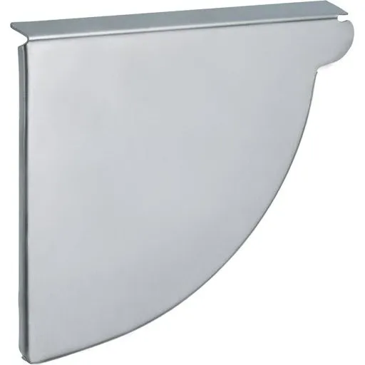 VMzinc endebund nr. 13, 400 mm, venstre, til arkitekt tagrende
