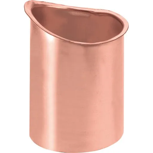 VMzinc tudstykke nr. 12, 333x76 mm, til kvartrund tagrende, kobber