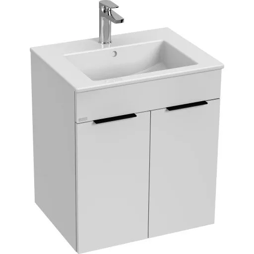 Jika Cube møbelpakke 55x43 cm, hvid med slim håndvask