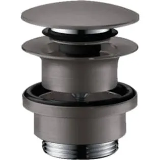 Hansgrohe Push-Open bundventil 1 1/4" børstet sort krom