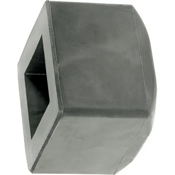 Peddinghaus Gummibane til mukkert, 42x42 mm, 1,5 kg, sort