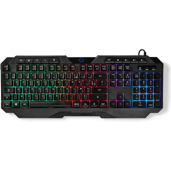 Nedis kablet gaming-tastatur GKBD110BKFR AZERTY (USB-A) LED