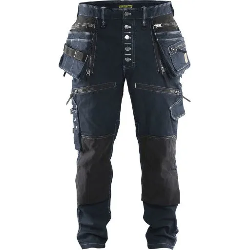 Blåkläder X1900 Håndværkerbukser, 2-vejs stretch, Marineblå/Sort, C46