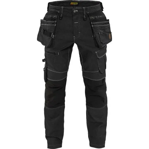 Blåkläder X1900 Håndværkerbukser Cordura Denim Stretch, Sort, D96