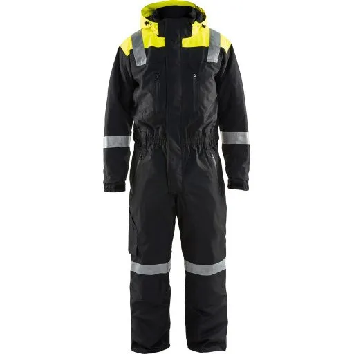 Blåkläder 6787 Vinterkedeldragt, Sort/Hi-vis Gul, Str. D100