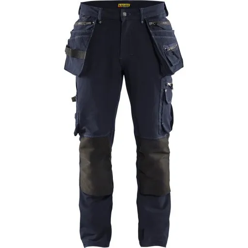 Blåkläder X1900 Håndværkerbukser med 4-vejs stretch, mørk marine/sort, C62