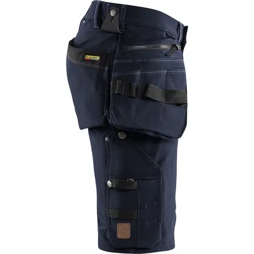 Blåkläder X1900 Håndværkershorts 4-vejs stretch, marineblå/sort, C44