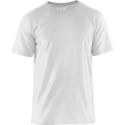Blåkläder 3525 Unite Basic T-shirt, hvid, ekstra længde, str. LT