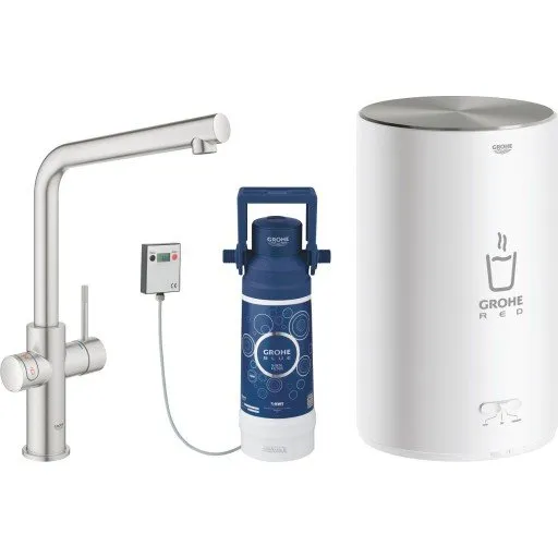 Grohe Red Duo M køkkenarmatur med kogende vand, stål