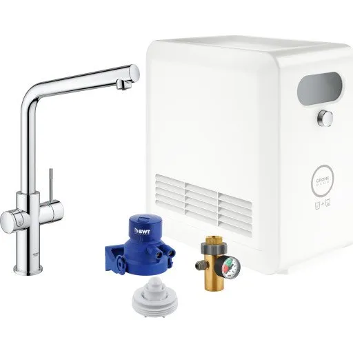 Grohe Blue Professional køkkenarmatur, afkølet vand, brus, krom