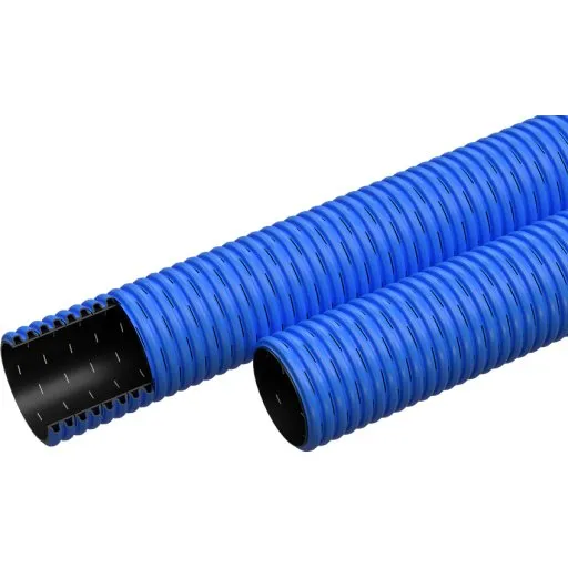 Evodrain Flex PE drænrør 90/76 mm, blå