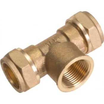Conex Kompressions-tee 28 mm x 3/4" x 28 mm