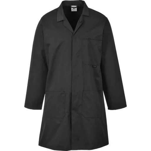 Portwest standard kittel, sort, str. M