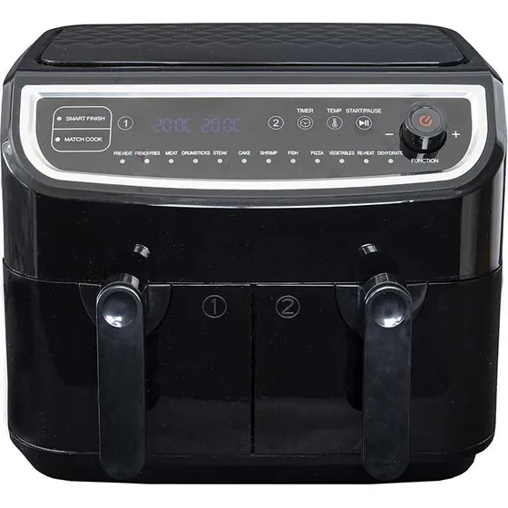Gastronoma Dobbelt Airfryer 2400W Sort - 9L