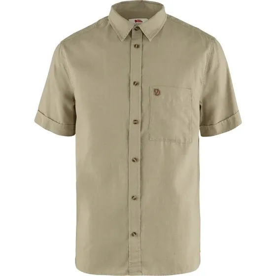 Fjällräven Övik Travel Shirt SS - Sand Stone, 2XL