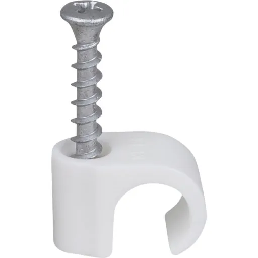 Tillex skrueclips 14-18 mm rund, PH2, hvid (100 stk.)