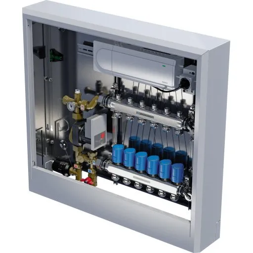 Uponor Comfort skab med shunt, 5 kredse