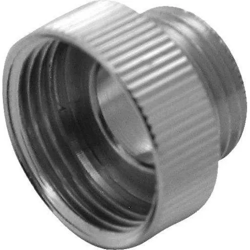 Overgang 3/4" x 1/2" i forkromet messing til brusearmatur
