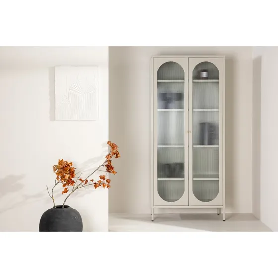 Venture Design Lima skab, beige stål, 80x180 cm