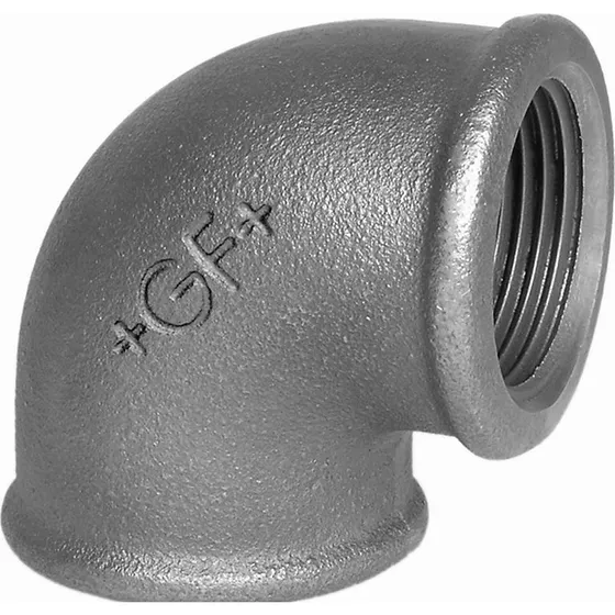 Georg Fischer vinkel 90° sort 1/2'' muffe-muffe