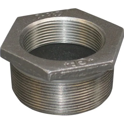 +GF+ Sort nippelmuffe 3/8" x 1/4" koncentrisk