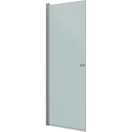 Dansani Match brusedør model A, 87 cm, frostet glas, satin profil
