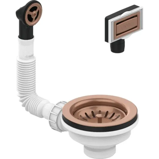 Lavabo universelt afløbssæt i kobber