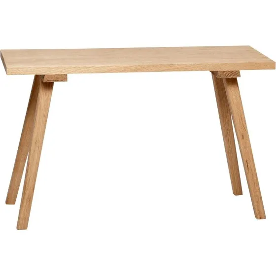 Hübsch Nomad bænk i egetræ, 80x27x48 cm
