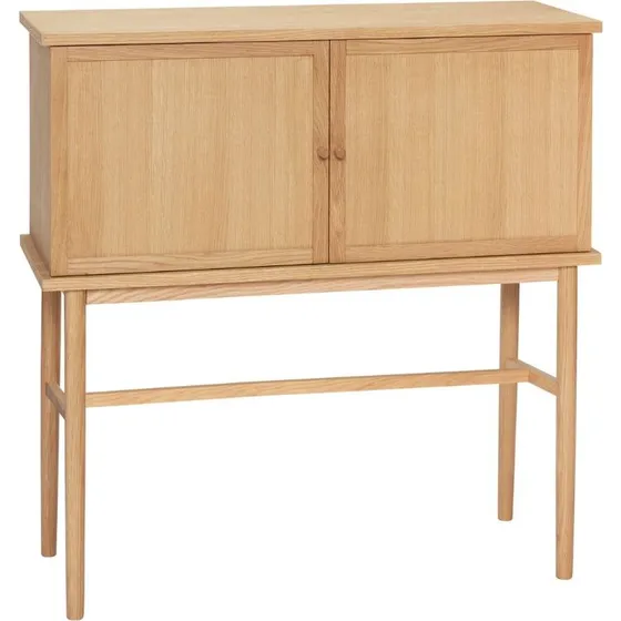 Hübsch Dash konsolbord i egetræ, 90x35x90 cm
