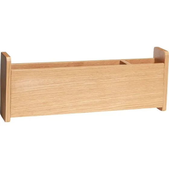 Hübsch AtHand opbevaringskasse i egetræ, 48x9x18 cm