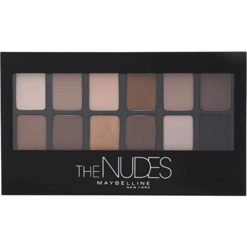 Maybelline The Nudes øjenskyggepalette, 12 nuancer (9,6 g)