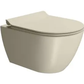 GSI Pura vægtoilet 50x36cm med Swirlflush, farve Creta