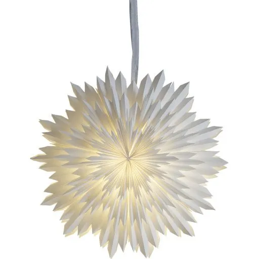 Star Trading Ice Julestjerne med lys, 50 cm, hvid