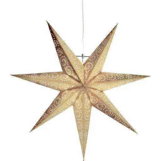 Star Trading Antique Julestjerne med lys, 60 cm, guld