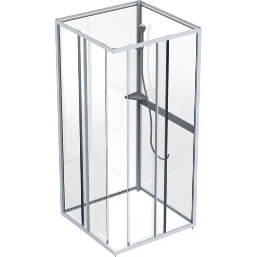 Contura Shower Next NKH brusekabine overdel, 80x80 cm, klart glas