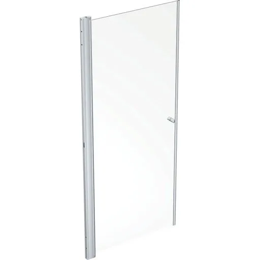 Contura Shower Space brusedør, 87 cm, klart glas, aluminium profil