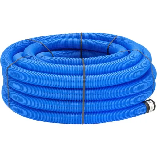 Uponor PE-drænrør 92/80 mm, blå (50 meter)