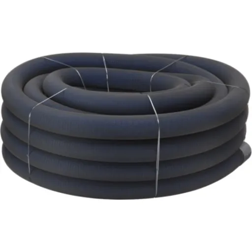Uponor PE-drænrør 126/113 mm med sort filt - 50 meter