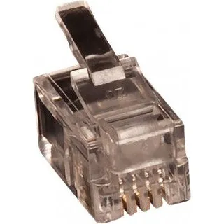 Modular plug RJ11 4P/4C til fladkabel