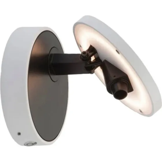 Antidark Dot W120 Væglampe - Hvid/Sort - Justerbar Aluminium