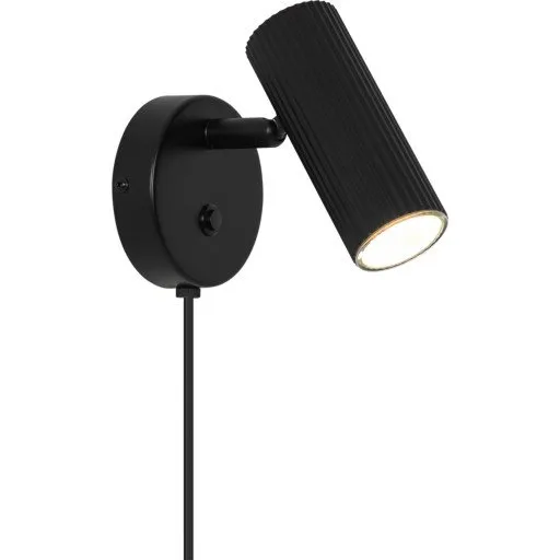Nordlux Vico væglampe med USB-C, sort