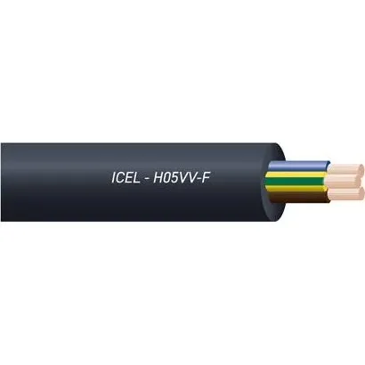 Solar Plus Installationsledning 3G2,5 H05VV-F Sort 50m