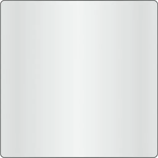Loevschall Refine Square spejl, 80x80 cm, sort