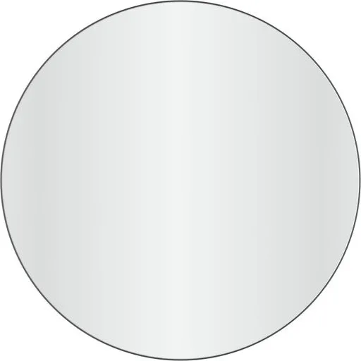 Loevschall Refine Round spejl, Ø80 cm, sort