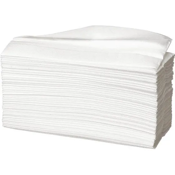 Abena Care-Ness håndklædeark, 2-lags, hvid, 31 x 23 cm, 153 ark