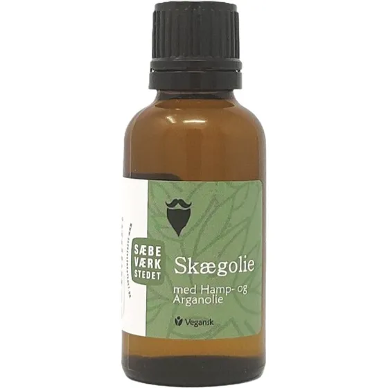Sæbeværkstedet Skægolie 30 ml – Økologisk hamp & argan