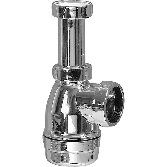 Purus Pungvandlås 32mm x 1 1/4 med teleskoprør, forkromet