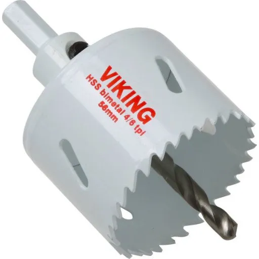 Viking HSS Bimetal Hulsav Ø57 mm med holder og centerbor