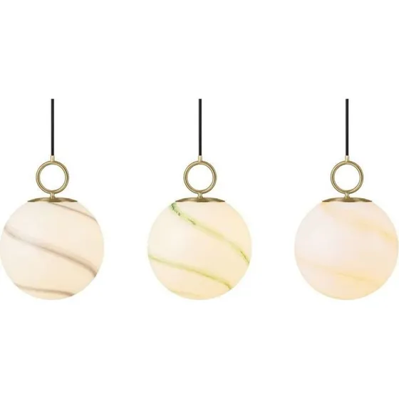 Halo Design Stockholm Pendel Ø25 Marble Brown